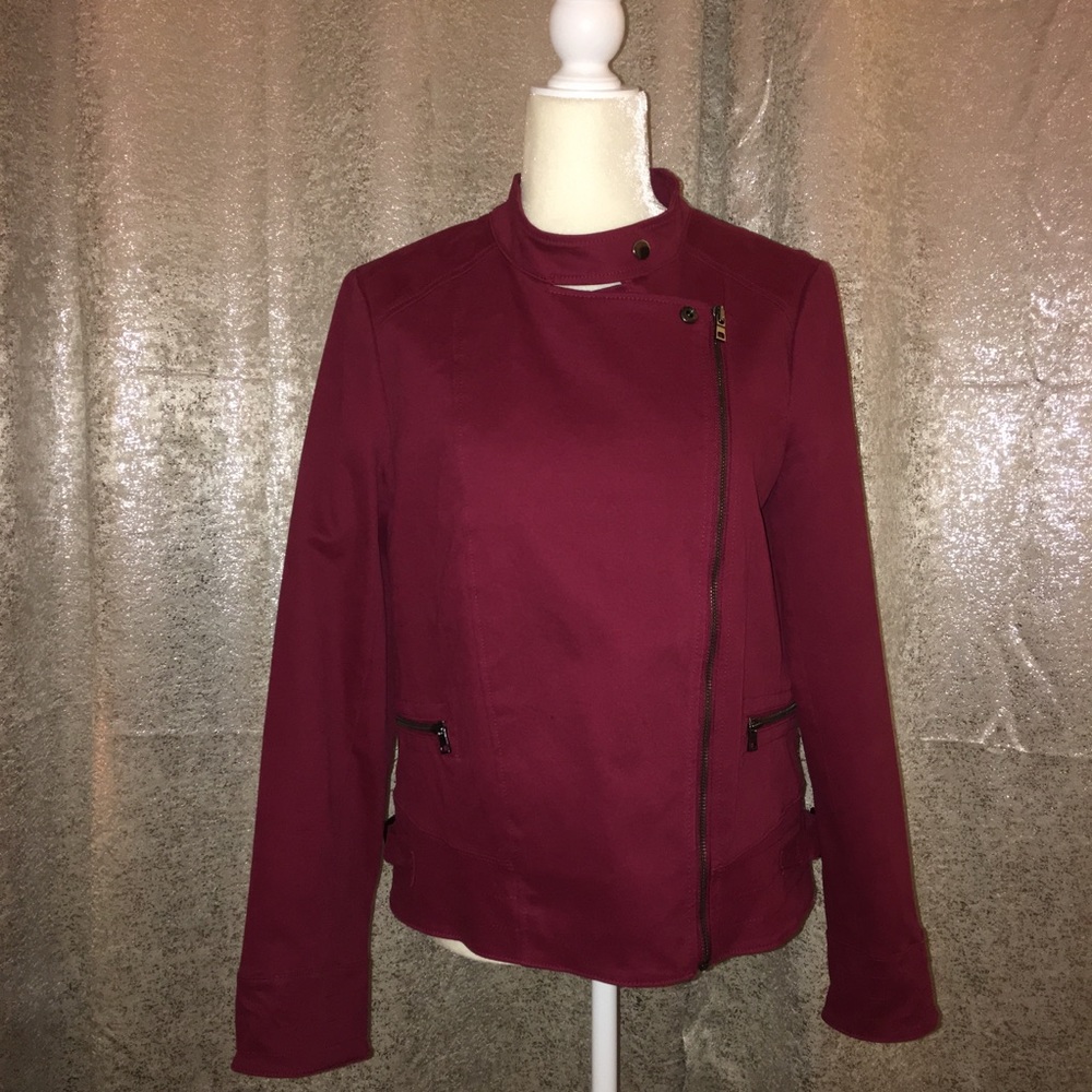 NWOT Banana Republic Burgundy Jacket - Picture 2 of 6